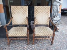 N. DUE POLTRONE IN NOCE ROCCHETTO EPOCA PRIMI 900