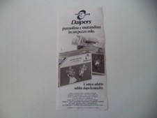 advertising Pubblicità 1974 PANNOLINO DIAPERS