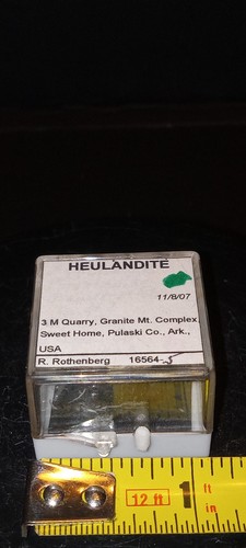 Micro esemplare heulandite - esemplare,