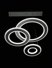 Lampadario 3 anelli led 90w