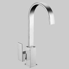 MISCELATORE LAVELLO BOCCA A PONTE SQUARE Cromo Rubinetteria Cucina Ideal Star