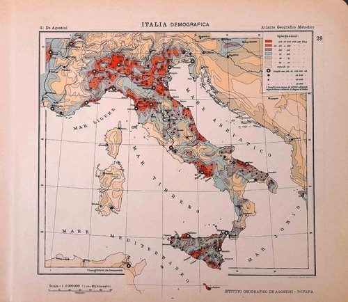 Carta geografica antica italia - geografica,