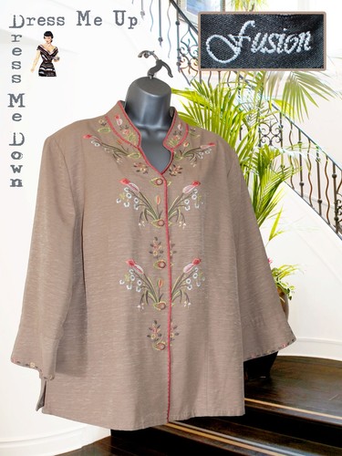 Camicia giacca ecrù pura - , seta