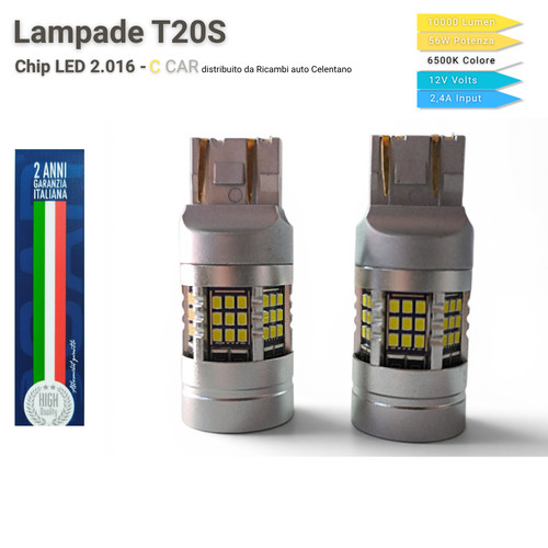 Coppia lampade led - t20s, w21w