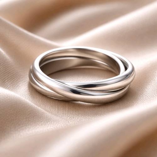 Anello tripla fascia - anello, acciaio