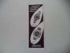 advertising Pubblicità 1980 OROLOGIO BULOVA ACCUTRON SUB/MINI SUB