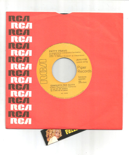 Patty pravo giri jukebox - patty, 45