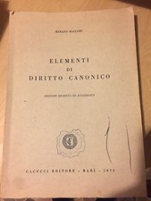 ELEMENTI DI DIRITTO CANONICO