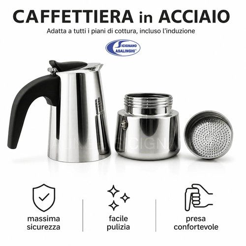 Caffettiera armony acciaio - caffettiera,