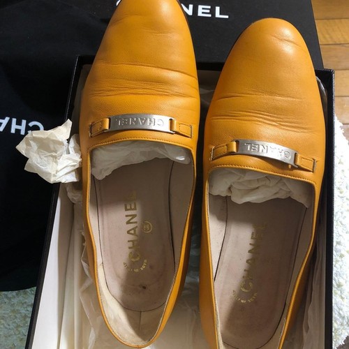 Scarpe mocassini chanel gialle - chanel,