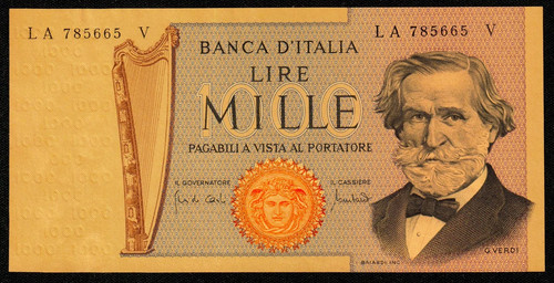 1000 lire verdi - 1000,