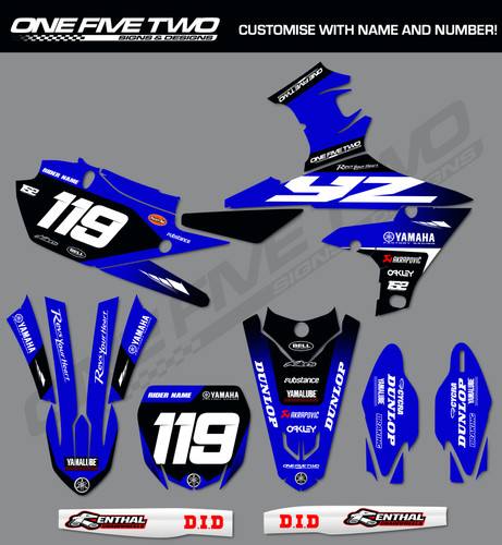 Grafica motocross yamaha - grafica, yz