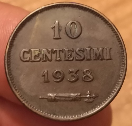 Centesimi 1938 san - 10, 1938,