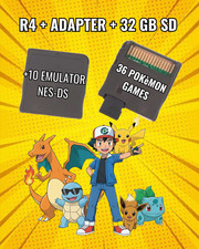 R4 Card Nintendo DS/DS Lite/DSi/2DS/3DS + 36 Pokemon games 1 - 5 Gen  + gb 32 Sd