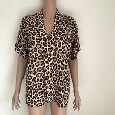 Camicia blusa leopardata