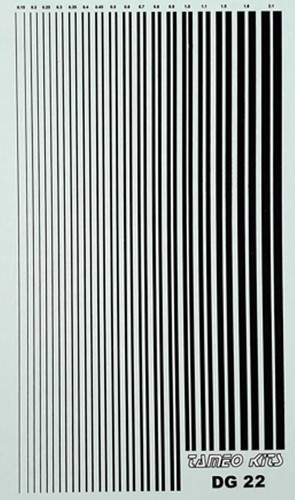 Decal filetti neri - decal, 1/43
