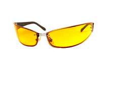 mascherina occhiali da sole uomo donna lente gialla avvolgenti WEB 3018 italy