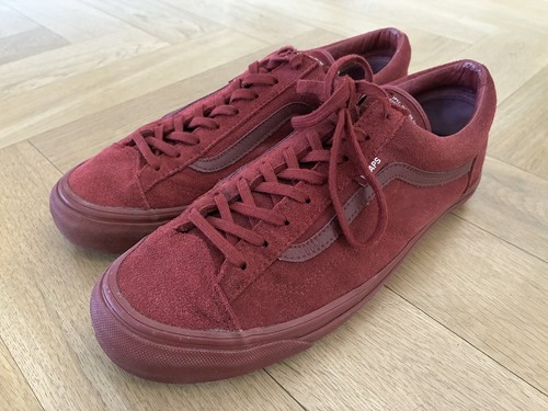 Vans wtaps camoscio bordeaux - x,