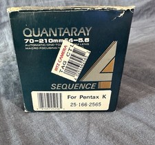 NEW Quantaray 70-210mm f4-5.6
