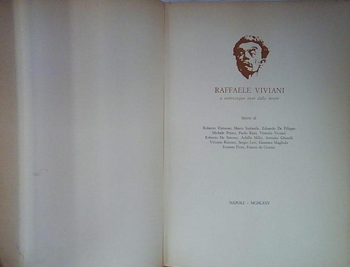 Raffaele viviani venticinque - viviani, a