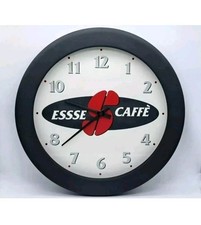 OROLOGIO DA PARETE PUBBLICITARIO-ESSSE CAFFÈ COFFEE-WALL CLOCK-BAR PUB VINTAGE