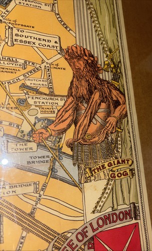 Mappa caricaturale vintage - , di