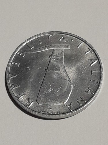 Timone rovesciato 5 lire - su,