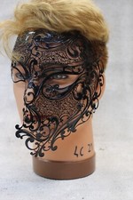 maschera veneziana in metallo/venetian metal masck fantasma dell'opera