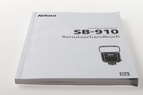 Manuale utente nikon 910 - manuale, sb-910