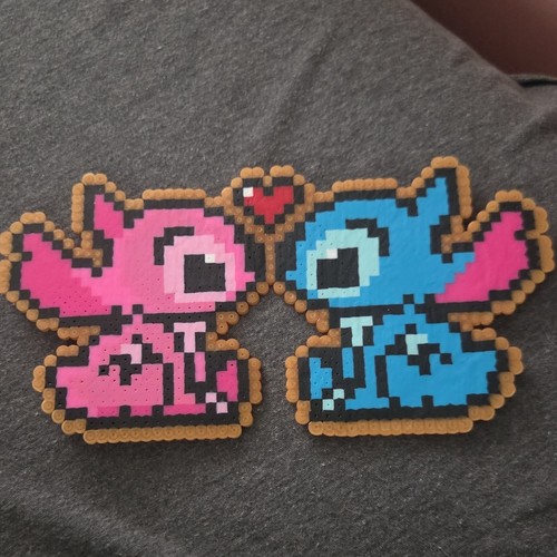 Handmade beaded pixel art - handmade,