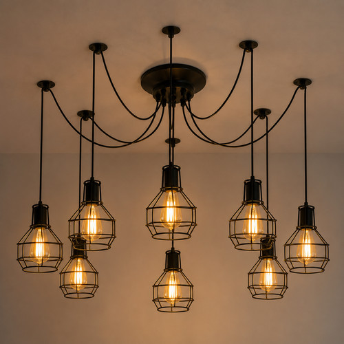 Lampadario industriale