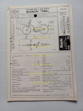 Bianchi 50 Mobylette TMA 1962 scheda omologazione DGM Facsimile Motorizzazione