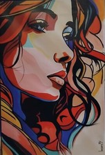 "WILD GIRL BY LIESENS, canvas