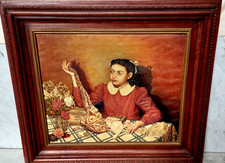 DIPINTO -RITRATTO DI RAGAZZA --BELLISSIMO ANNI '40 -ROMA-MILANO-BOLOGNA