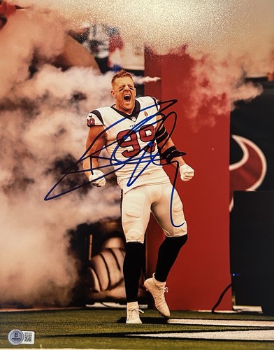 Watt autographed houston - jj,