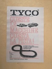 PUBBLICITA' ORIGINALE ADVERTISING PISTE ELETTRICHE "TYCO" del 1965