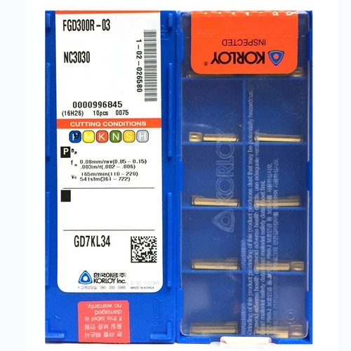 Korloy fgd300r nc3030 - fgd300r-03,