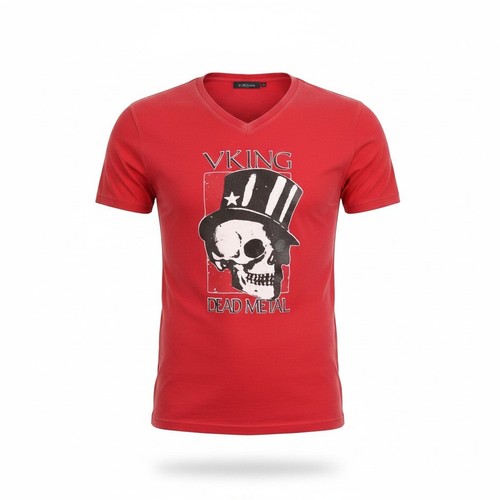 Vking shirt uomo - t-shirt, rosso