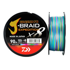 Trecciato Daiwa J-Braid Expedition X8 300mt MC Multicolor Filo Pesca New 2025