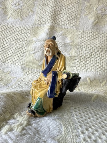Statuetta ceramica monaco
