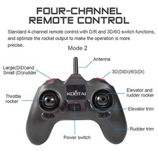 Telecomando originale aereo radiocomandato A505 J3 EPP 3D/6G 3CH 2.4G ala fissa