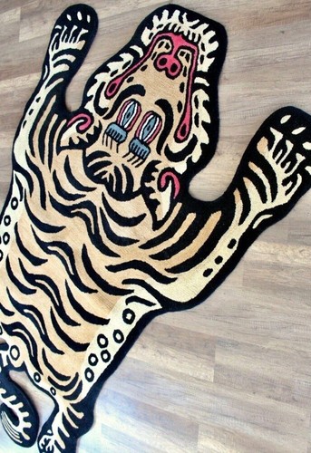 Tappeto tigre tibetano beige