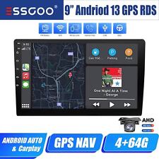 9" Autoradio Carplay Android 14 WIFI Bluetooth GPS NAV RDS 2 DIN 64G Retrocamera