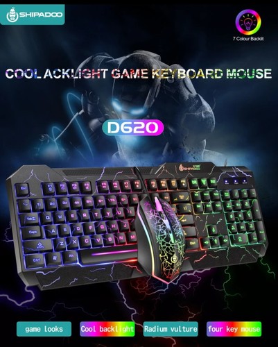 Gaming set tastiera - mouse, da