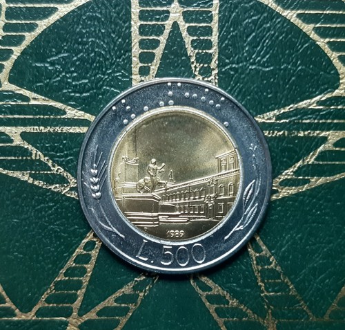 500 lire 1989 bicolore - ,