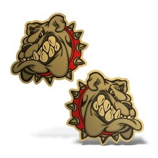 x2 Sticker BULLDOG CANE