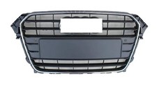 GRIGLIA MASCHERINA RADIATORE CROMATA-NERA C/SENSORI PER AUDI A4 2011-