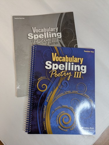 Abeka vocabulary spelling - vocabulary,