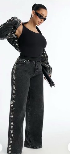 Jeans hollywood borchie - jeans,