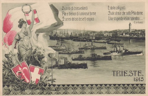 Cartolina trieste porto - cartolina,